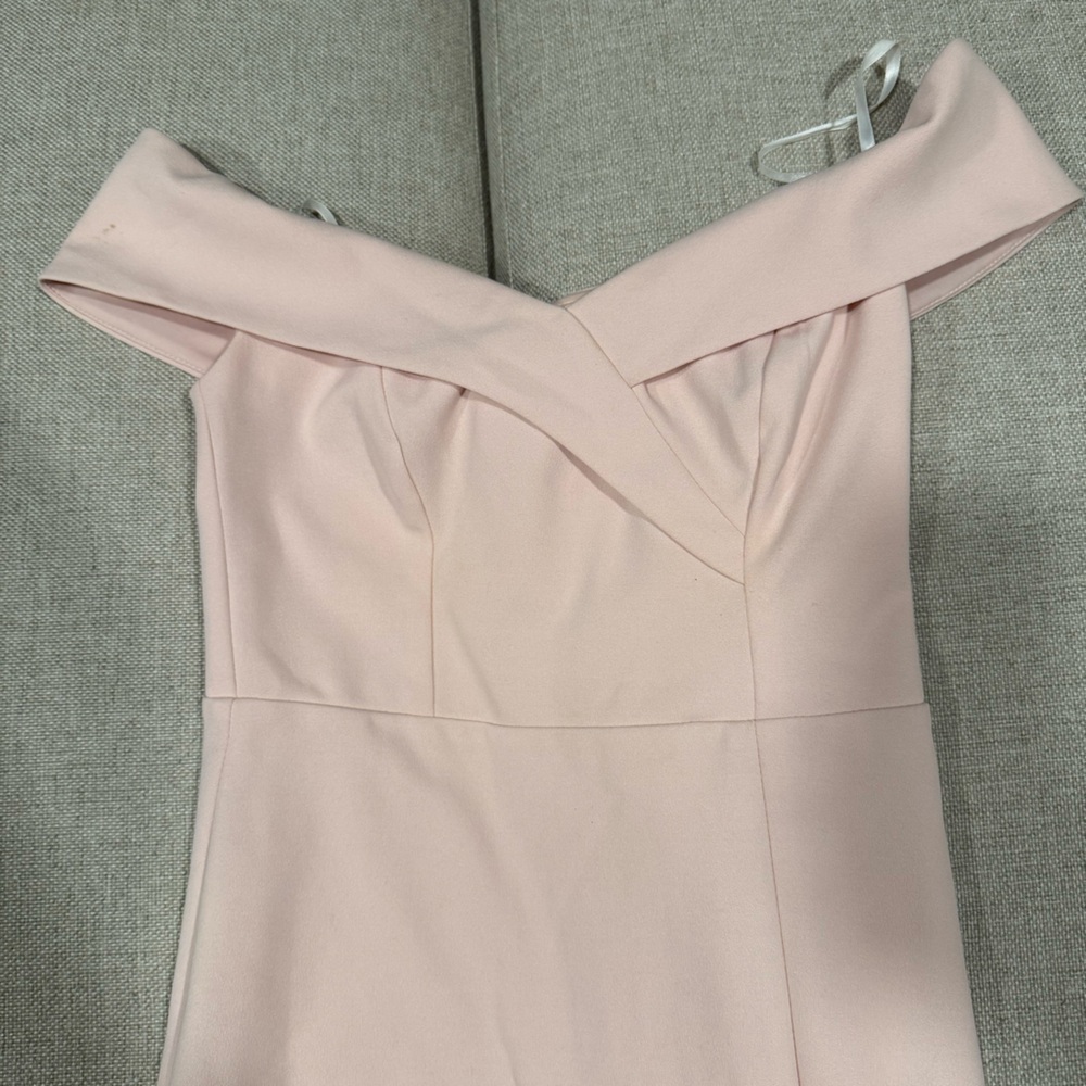 Chic Strapless Blush Dress